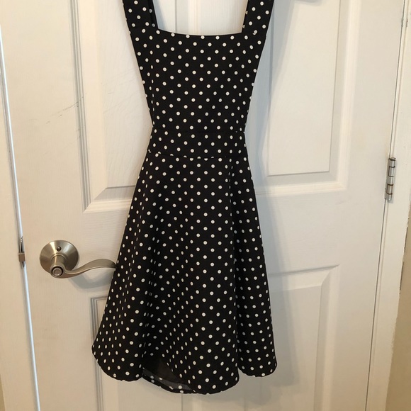 Forever 21 Dresses & Skirts - Forever21 black and white polka dot jumper